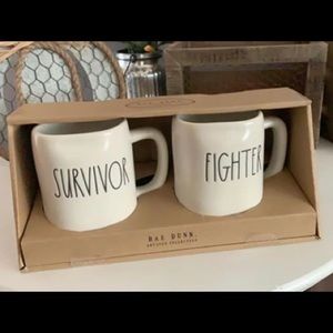 Rae Dunn Survivor Fighter Mug Set